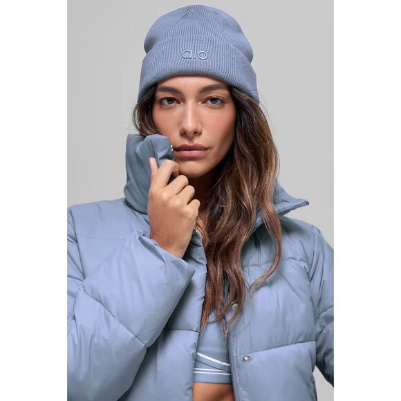 Alo Yoga Gold Rush Puffer Winter Frost Size XS NWT - Picture 4 of 5